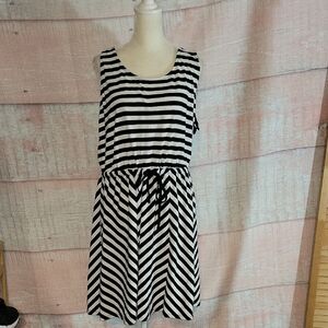 A New Day Sleeveless Striped Dress